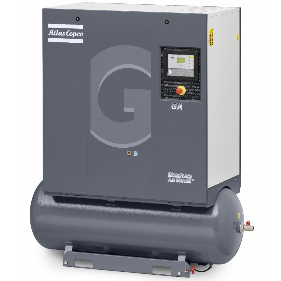 Винтовой компрессор Atlas Copco GA 7 10 с ресивером