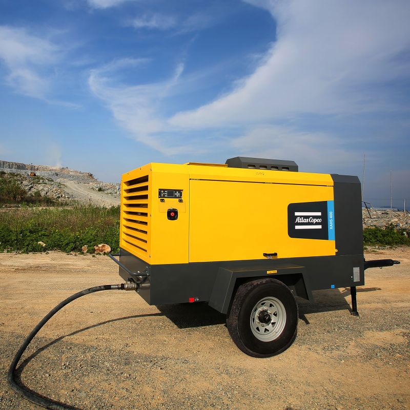 Дизельный компрессор Atlas Copco XAHS 400 PACE 8,6 на шасси