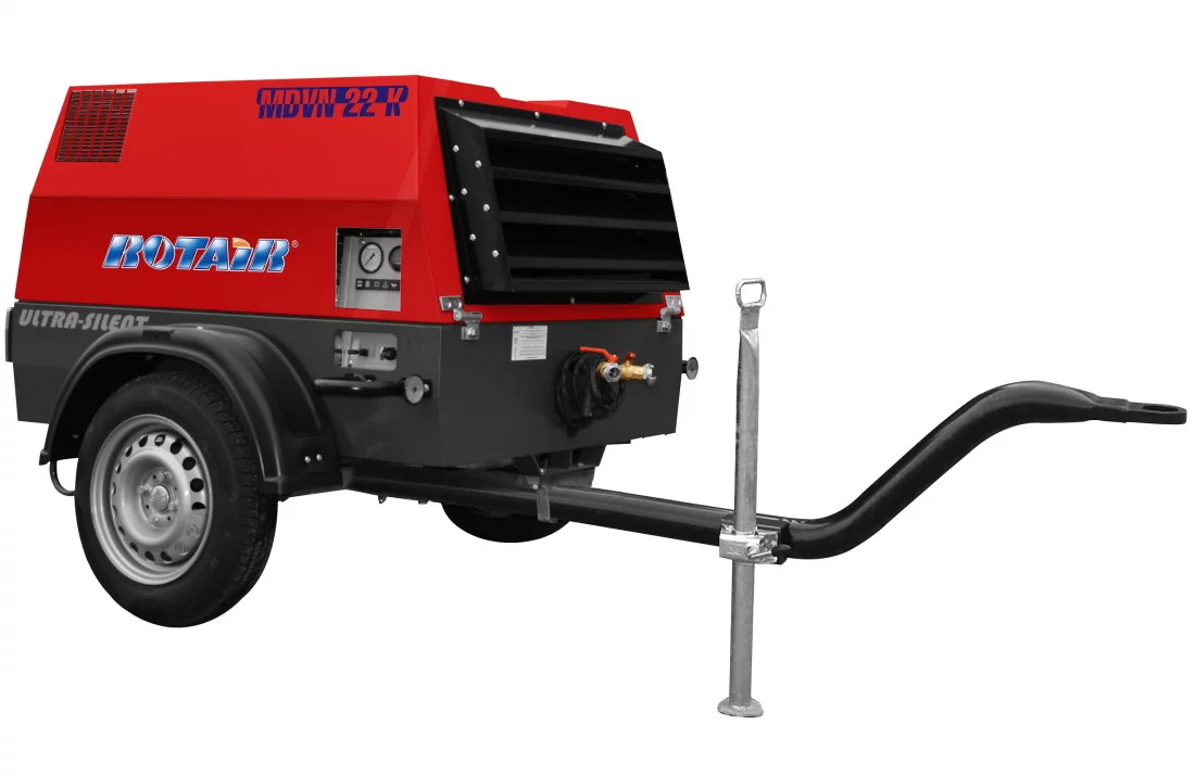 Дизельный компрессор Rotair MDVN 22K-13 на шасси
