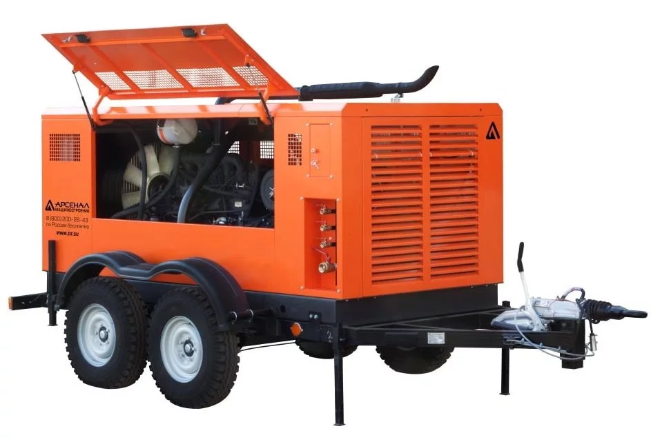 Дизельный компрессор ЗИФ ПВ-12/1,3 на шасси