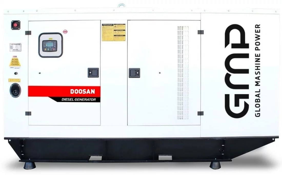 Дизельный генератор Doosan GMP 1000DM в кожухе