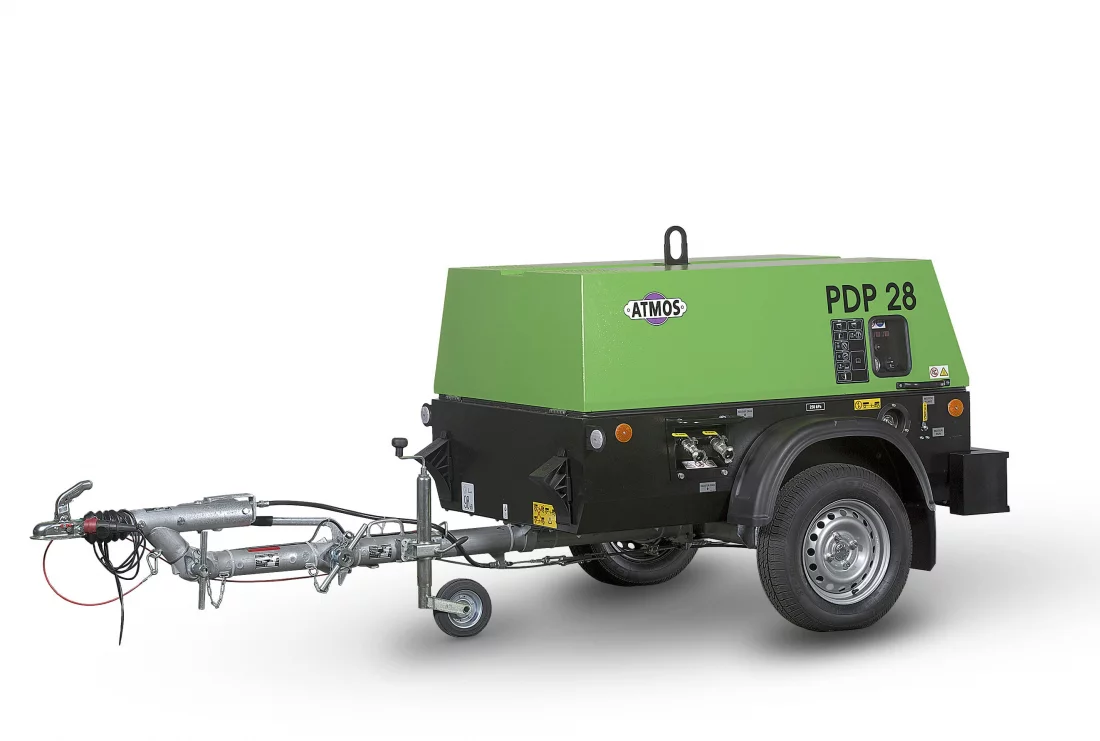 Дизельный компрессор Atmos PDP 28 12 фикс с тормозом