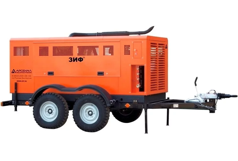 Дизельный компрессор ЗИФ ПВ-22/1,6 на шасси