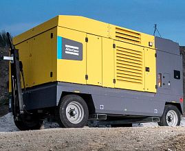Дизельный компрессор Atlas Copco XRVS 1350 на шасси — фото 2