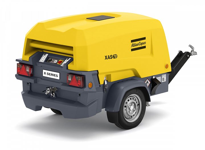Дизельный компрессор Atlas Copco XAS 78 KD на шасси