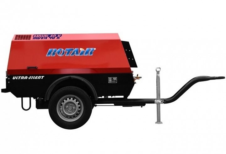Дизельный компрессор Rotair MDVN 46P-13 на шасси