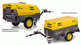 Дизельный компрессор Atlas Copco XAS 97 DD на шасси — фото 4