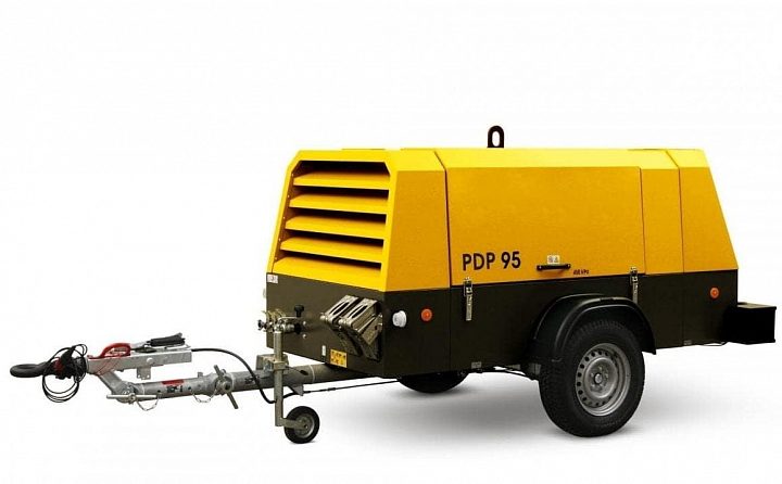 Дизельный компрессор Dalgakiran PDP 95-12 (фикс с тормозом)