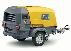 Дизельный компрессор Atlas Copco XAS 138 на шасси — фото 1