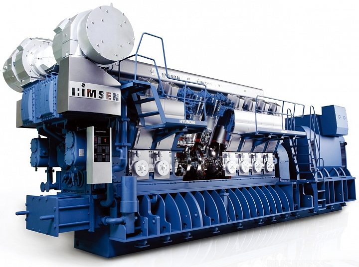 Газодизельный генератор Hyundai HiMSEN 16H35DFV